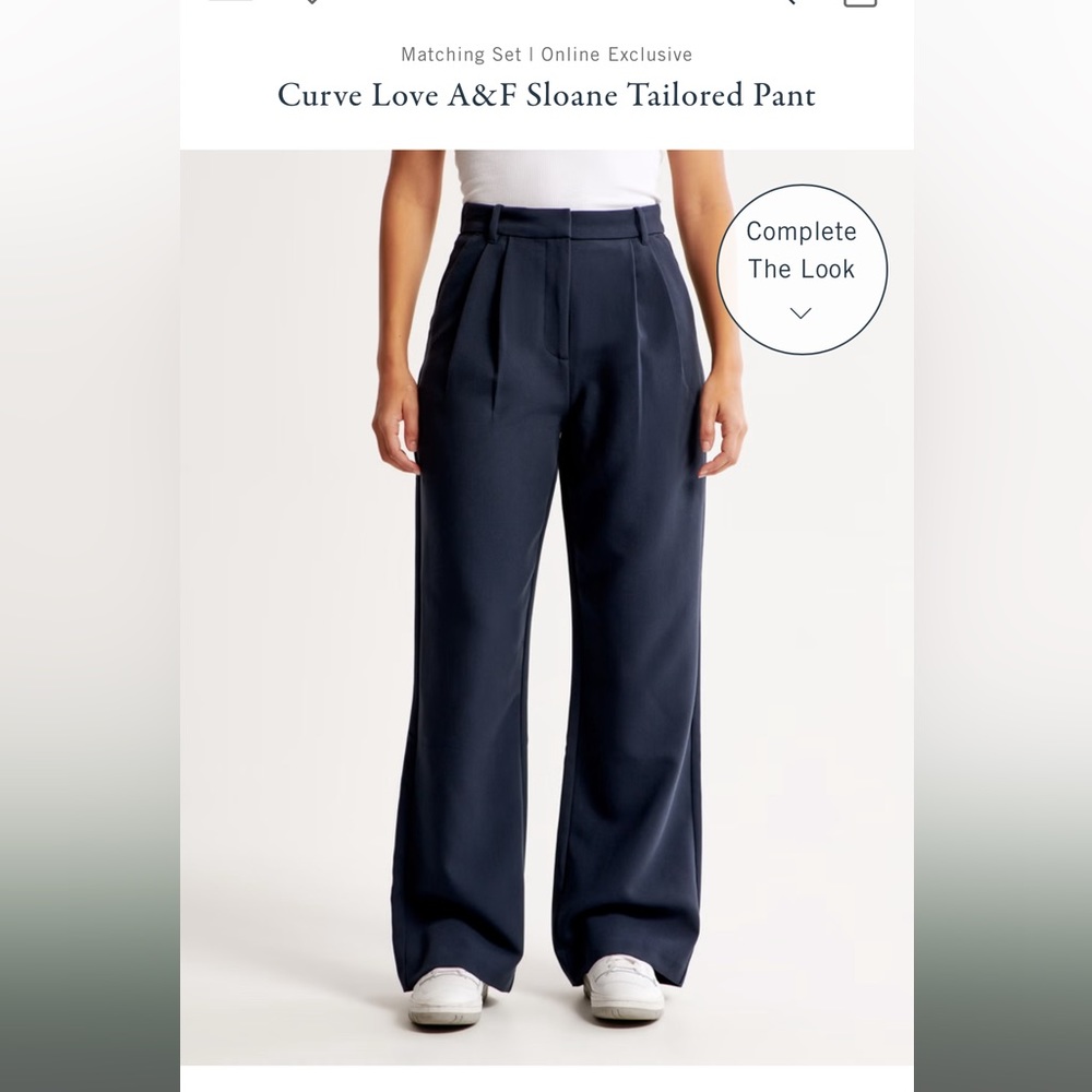 CURVE LOVE A&F Sloane Tailored Pant